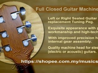 Full Closed Guitar Tuning Pegs Keys Machine Heads Tuners for Electric Acoustic Guitar Parts, Chrome