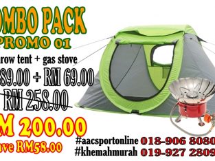COMBO PACK 01 Automatic Tent 2-3 Man