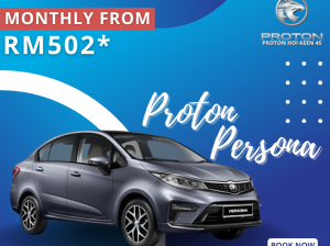 Buy a new PROTON PERSONA this month and enjoy tax rebates up to RM900