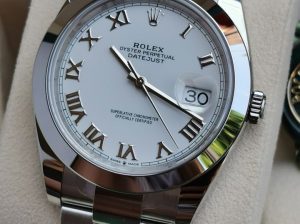 New Rolex Datejust 41mm Ref 126300 White Roman 2021