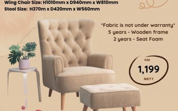 Venice ( wing chair + stool )