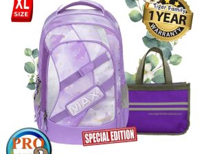 Tiger Family School Bag – Max 2.0 Series – PRO 2 (Special Edition) – Purple SkyHB