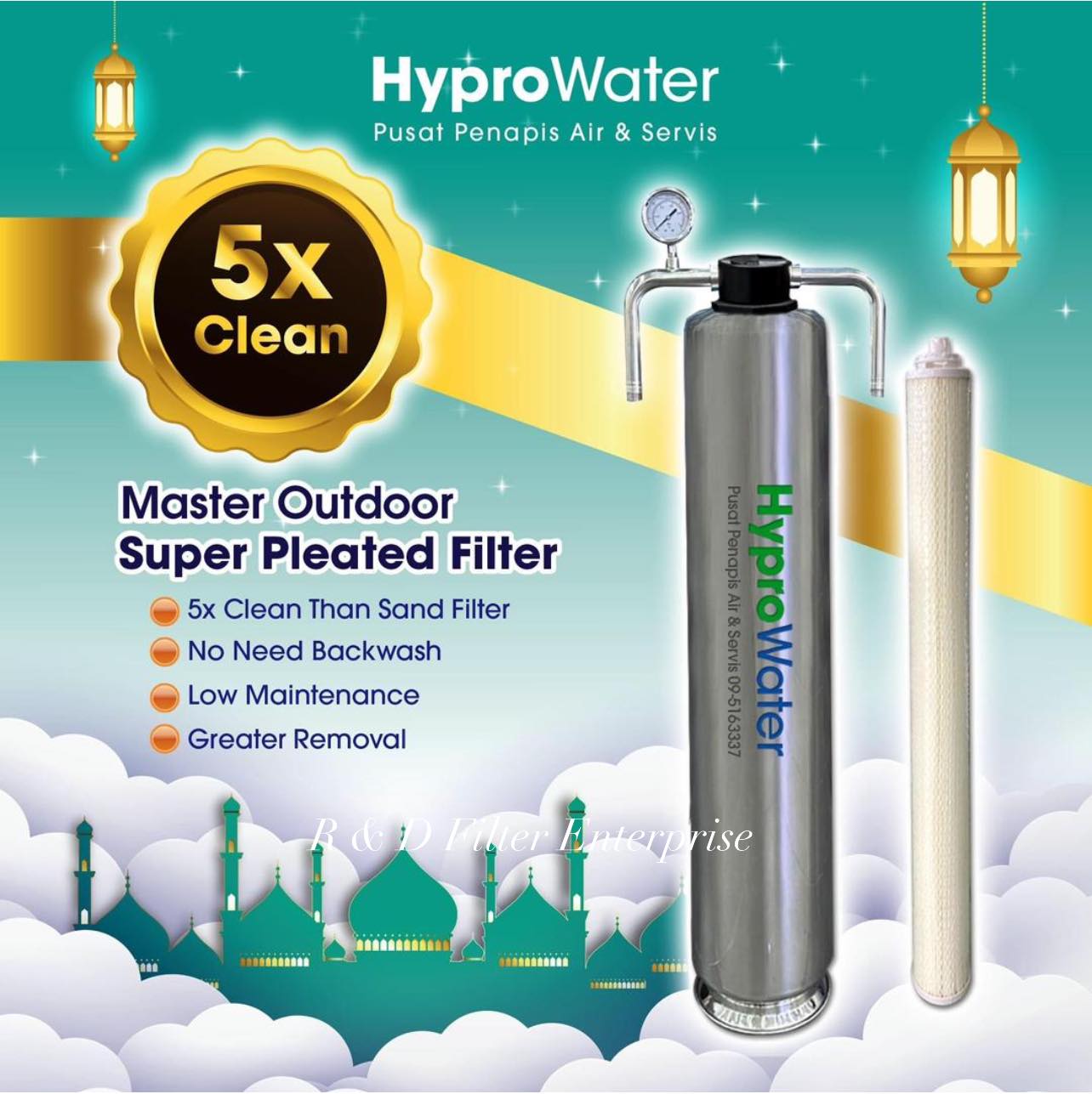 Master outdoor super pleated filter