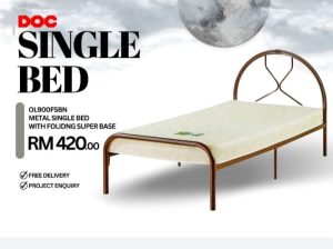 Single metal bed