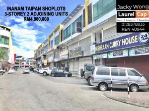 FOR SALE INANAM TAIPAN 3 STOREY COMMERCIAL SHOP 2 ADJOINING BLOCK PRIME LOCATION